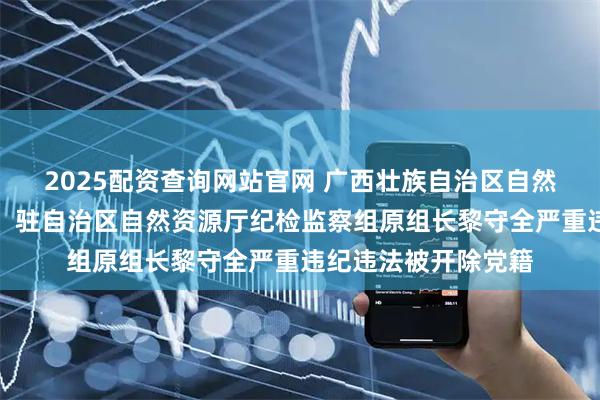 2025配资查询网站官网 广西壮族自治区自然资源厅原党组成员、驻自治区自然资源厅纪检监察组原组长黎守全严重违纪违法被开除党籍